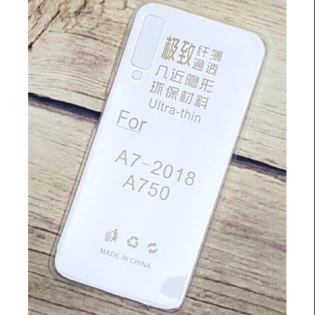 Ốp silicon trong suốt samsung A750 / A7 2018