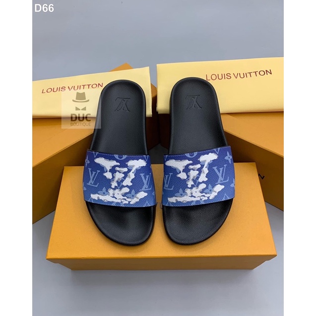 💥CHUẨN 1:1💥Dép lê LV quai ngang cho Nam_Dép LV đế đúc nhập khẩu New