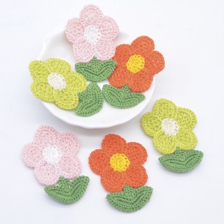10 Chiếc Thêu Len Hoa Đính Cho DIY Quần Áo Bé Mũ Giày May Cung Cấp Miếng Dán Mũ Tóc Trang Trí Phụ Kiện