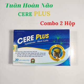 Viên uống bổ não CERE PLUS Tuần hoàn não, cải thiện đau đầu, mất ngủ, chóng mặt, hộp 30 viên.
