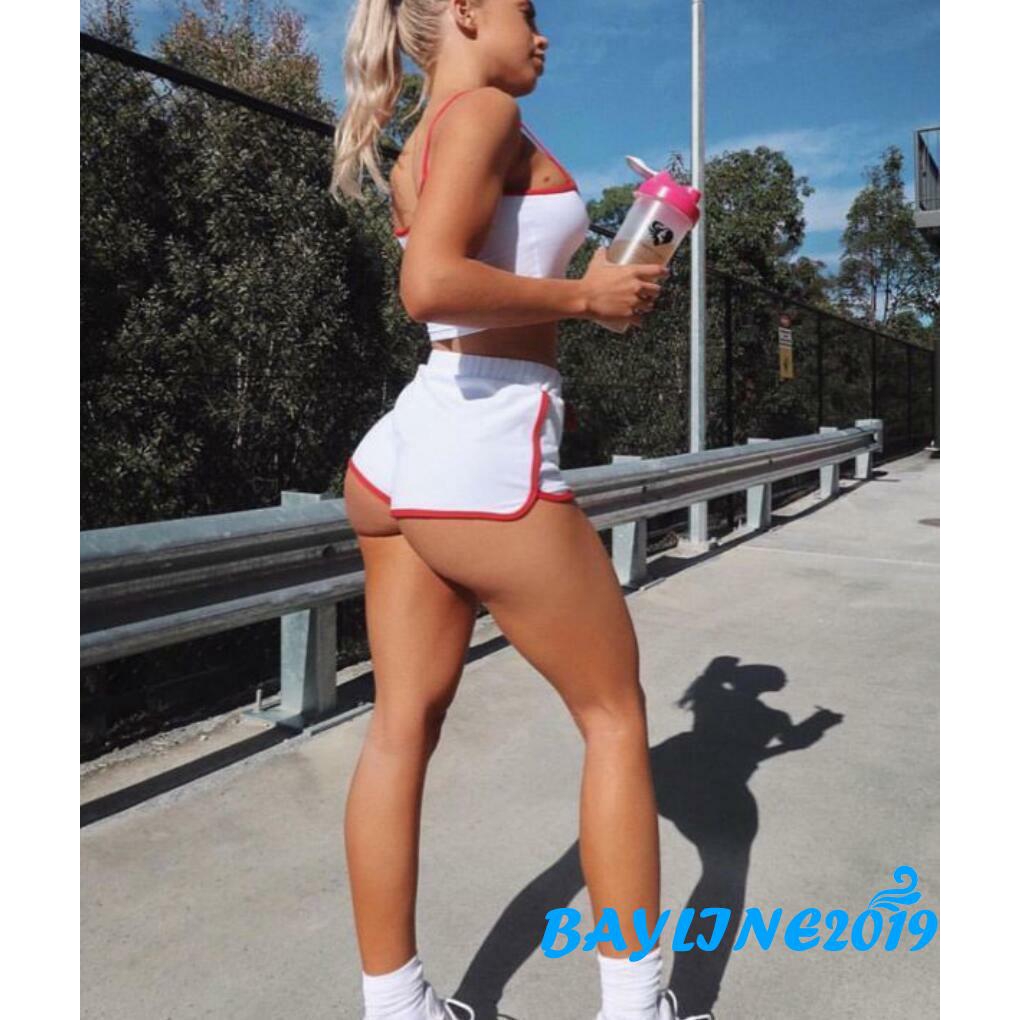 Bộ áo ngực thể thao và quần short tập yoga năng động cho nữ