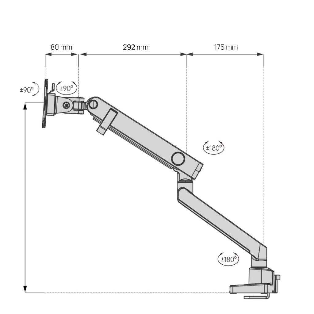 Giá treo màn hình máy tính Human Motion VelasX