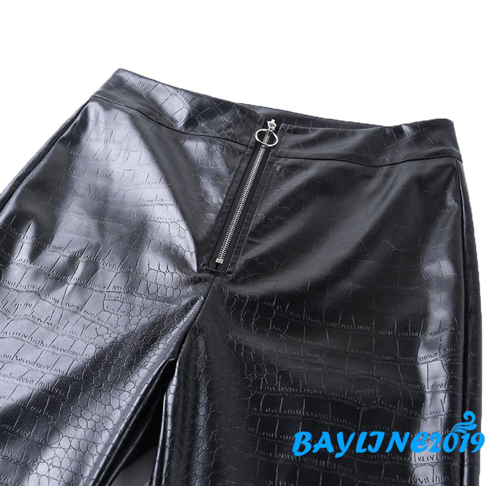 Quần Legging Da Cá Sấu Thời Trang Sành Điệu Cho Nữ