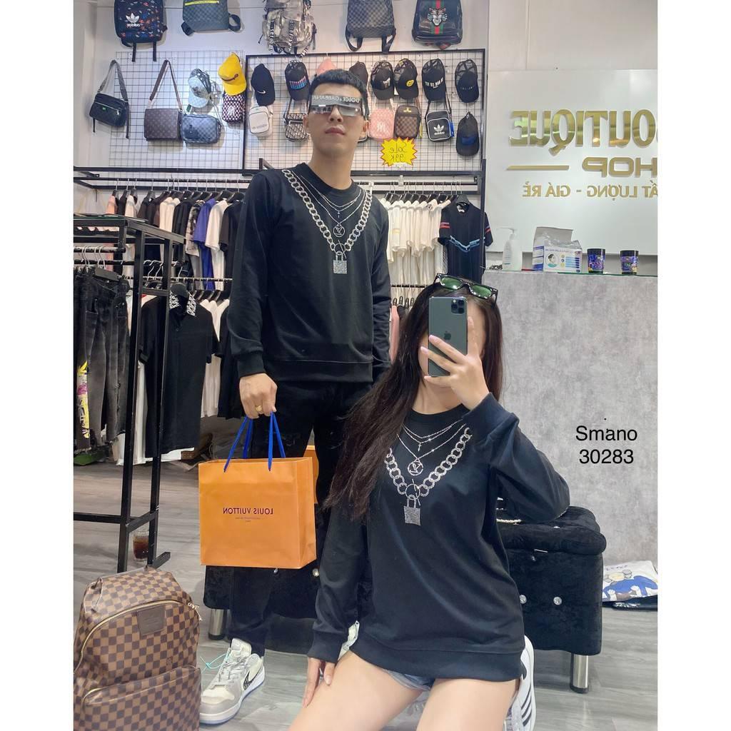 Áo phông nữ tay dài áo thun nữ unisex form rộng in hình chữ cổ tròn đẹp NAVISA AT101
