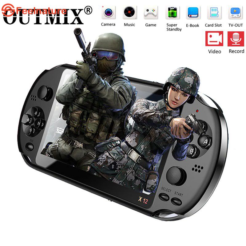 ⭐100% Nguyên Bản⭐Mới X12 Chơi Game Cầm Tay Đôi Joystick 5.1 Inch Chơi Game Hoài Cổ 8Gb Xây Dựng-Trong 1W Trò Chơi