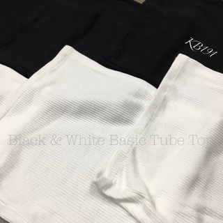 Áo Ống Trơn - Black & White Basic Tube Top - AD01