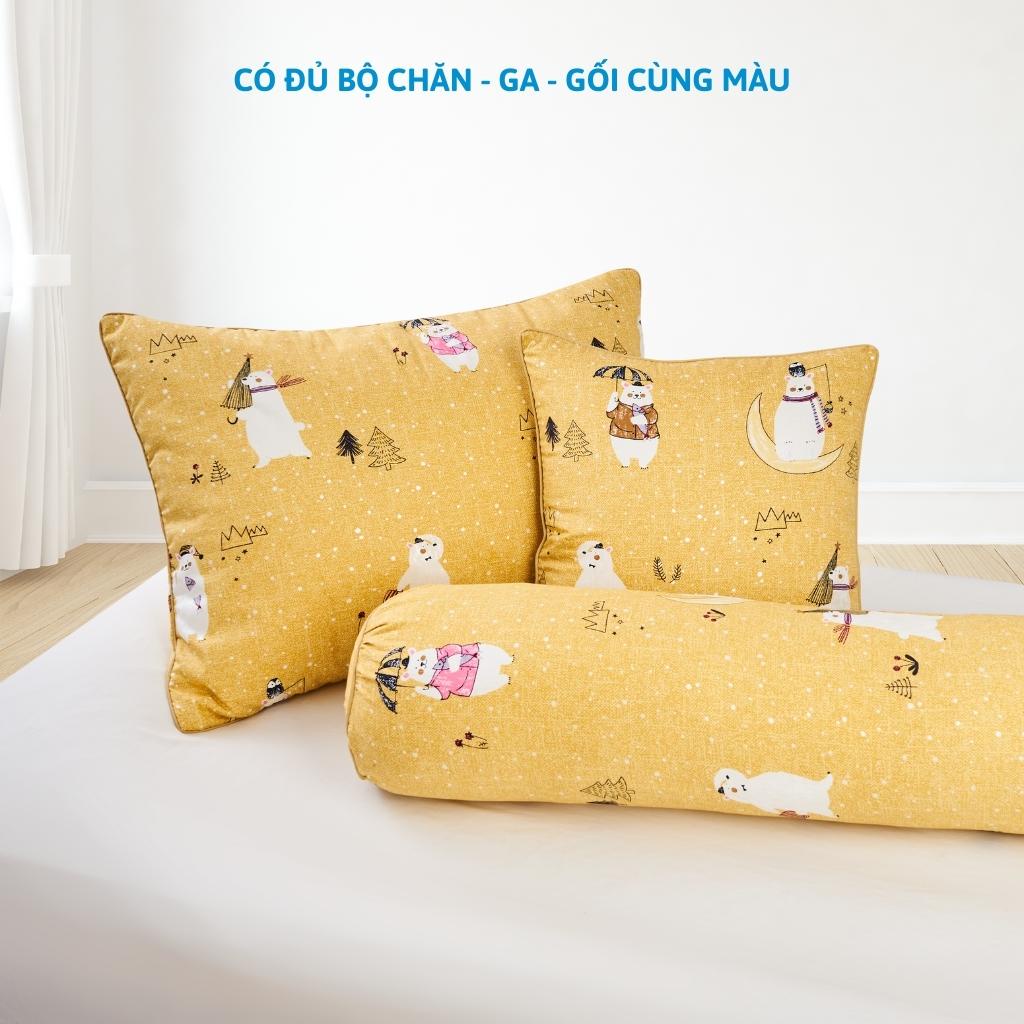 Vỏ gối nằm 50x70 Cotton hàn Dreamhome áo gối nằm có lót bông khóa kéo lót bông mỏng (1 cái) | BigBuy360 - bigbuy360.vn