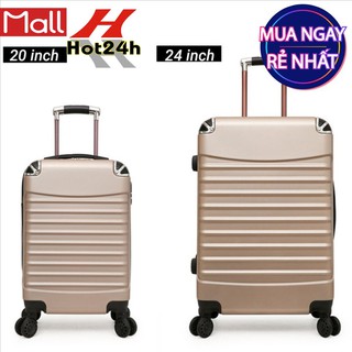 [Size 24 + 20 ] Vali Cao cấp Nhựa Bọc Góc Chống Trầy Xước Va Đập.
