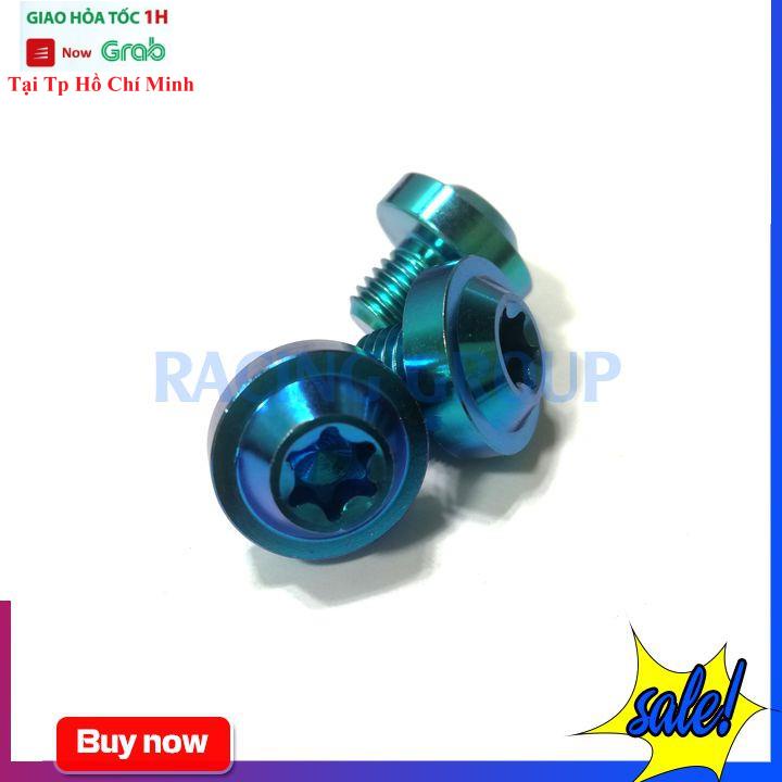 Ốc 10li10 GR5 Đầu Dù Nhiều Màu Gắn Xe Máy (Giá 1 Con)