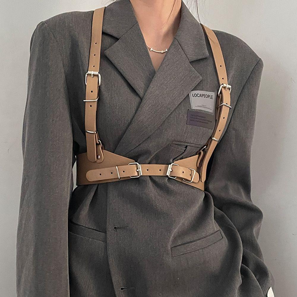 Thắt Lưng Bản Rộng Co Giãn Phong Cách Punk Cá Tính