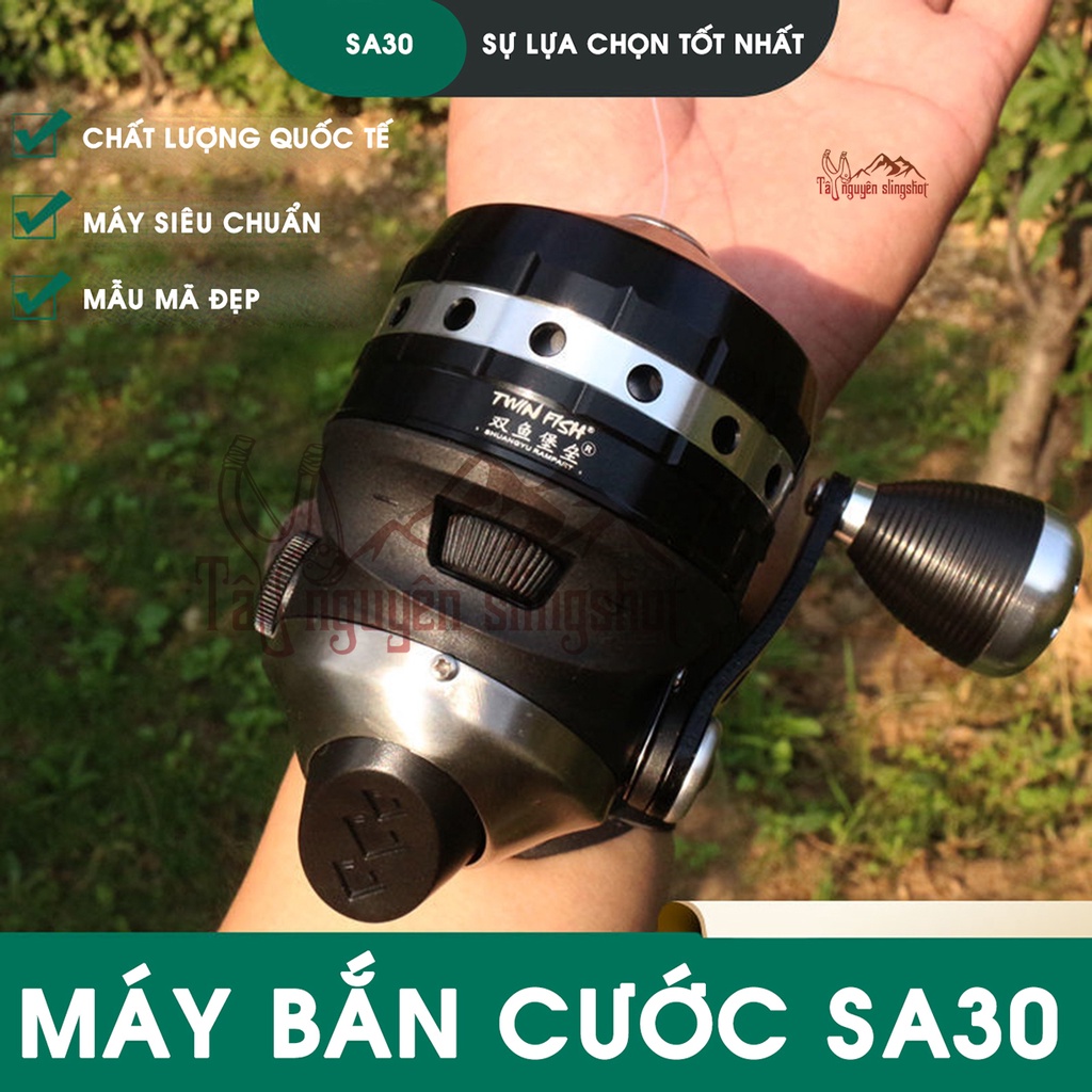 [SA30] Máy thu cước SA30 kim loại cao cấp siêu bền, mẫu mới giúp bạn chơi thỏa thích, vòng tua lớn đường bay xa