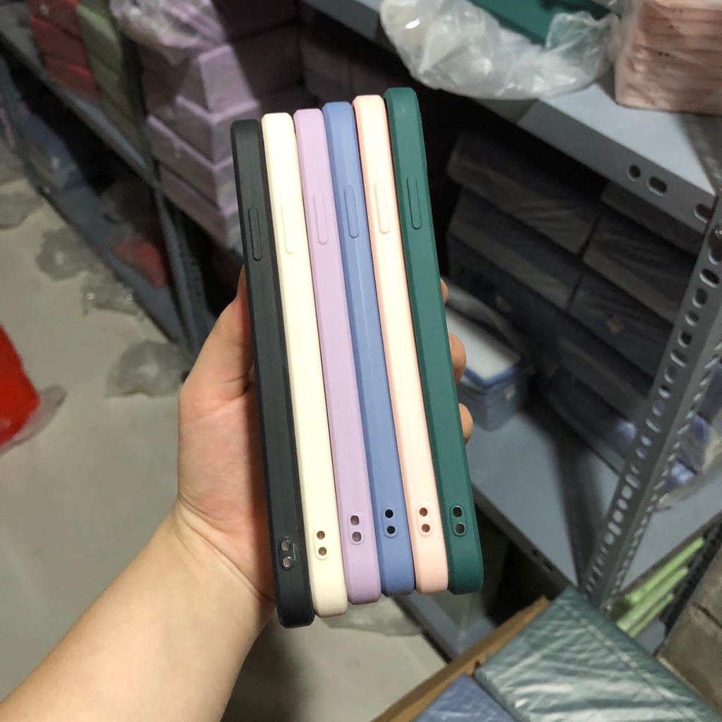 Ốp dẻo màu trơn viền vuông cực đẹp , bo khít máy cho iphone 6, 7, 6plus, 7plus, x, xsmax, 11, 11promax, 12prom
