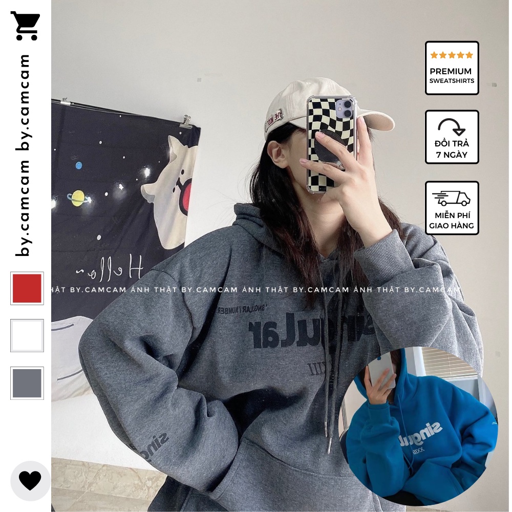 Áo Nỉ Hoodie SINGULAR , áo nỉ bông nam nữ Hot Trending Taobao 𝘽𝙮.𝙘𝙖𝙢𝙘𝙖𝙢