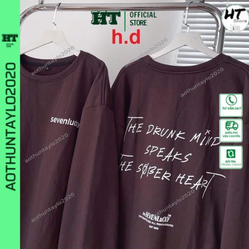 Áo Sweater Seveen Unisex nam nữ tay lỡ Oversize form rộng🍎Thời trang Thu đông ấm áp, nỉ cotton ko bai xù, cổ tròn