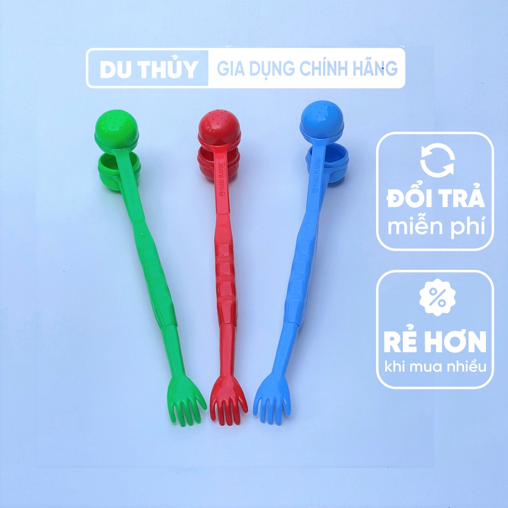 Cây đấm lưng nhựa có đầu gãy ngứa, dài 49cm, 3 màu thiết kế bo tròn tiện dụng không gây xay xát da của gia dụng Du Thủy