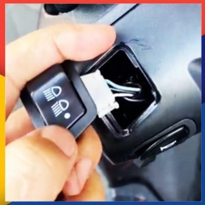 Công Tắc Tắt Đèn Cho Xe Honda Vision 2021-2023, Wave 2021-2023, RSX 2021-2023, Lead 2021-2023 Lắp như Zin Hàng Chân Đồng