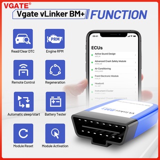 Thiết bị chẩn đoán lỗi xe hơi vgate vlinker bm+ elm327 v2.2 bluetooth 4.0 wifi cho bmw scan obd 2 obd2 elm 327 odb2