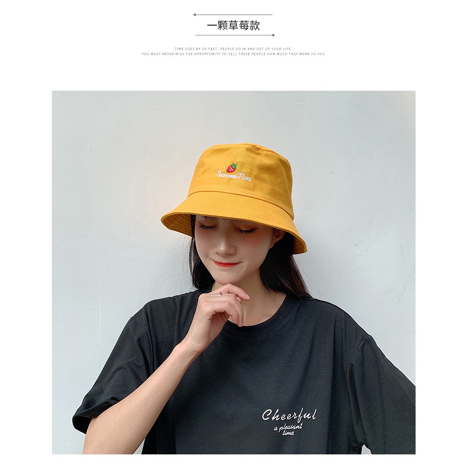 [Ulzzang] Mũ Bucket đẹp nhiều màu giá rẻ xu hướng của giới trẻ