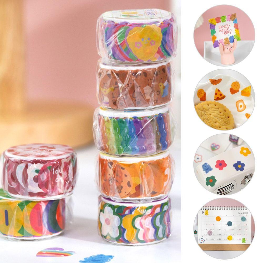 LAKAMIER 5 Cuộn Băng Keo Dán Trang Trí Sổ Lưu Niệm