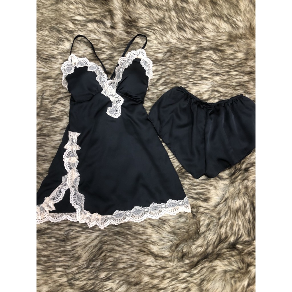 Đầm Ngủ cao cấp💗 [FreeShip] váy ngủ sexy ❣️Có Video Thât❣️Lụa Satin Mềm Mịn Quyến Rũ | BigBuy360 - bigbuy360.vn