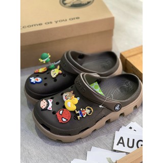 Dép sục cà phê đế nâu  TẶNG 10 STICKER