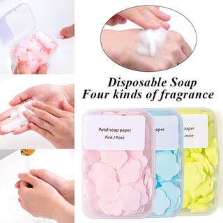 Hộp 100 Giấy Xà Phòng Dùng Một Lần Tiện Dụng