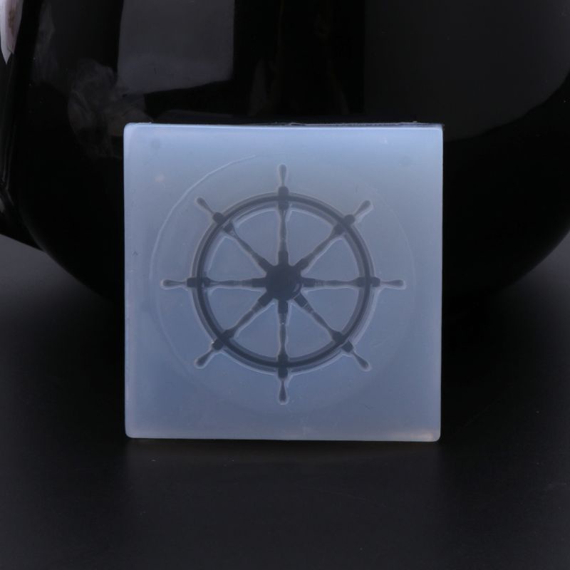 Khuôn Silicone Làm Mặt Dây Chuyền / Xà Phòng Hình Bánh Lái / Thuyền Độc Đáo DIY