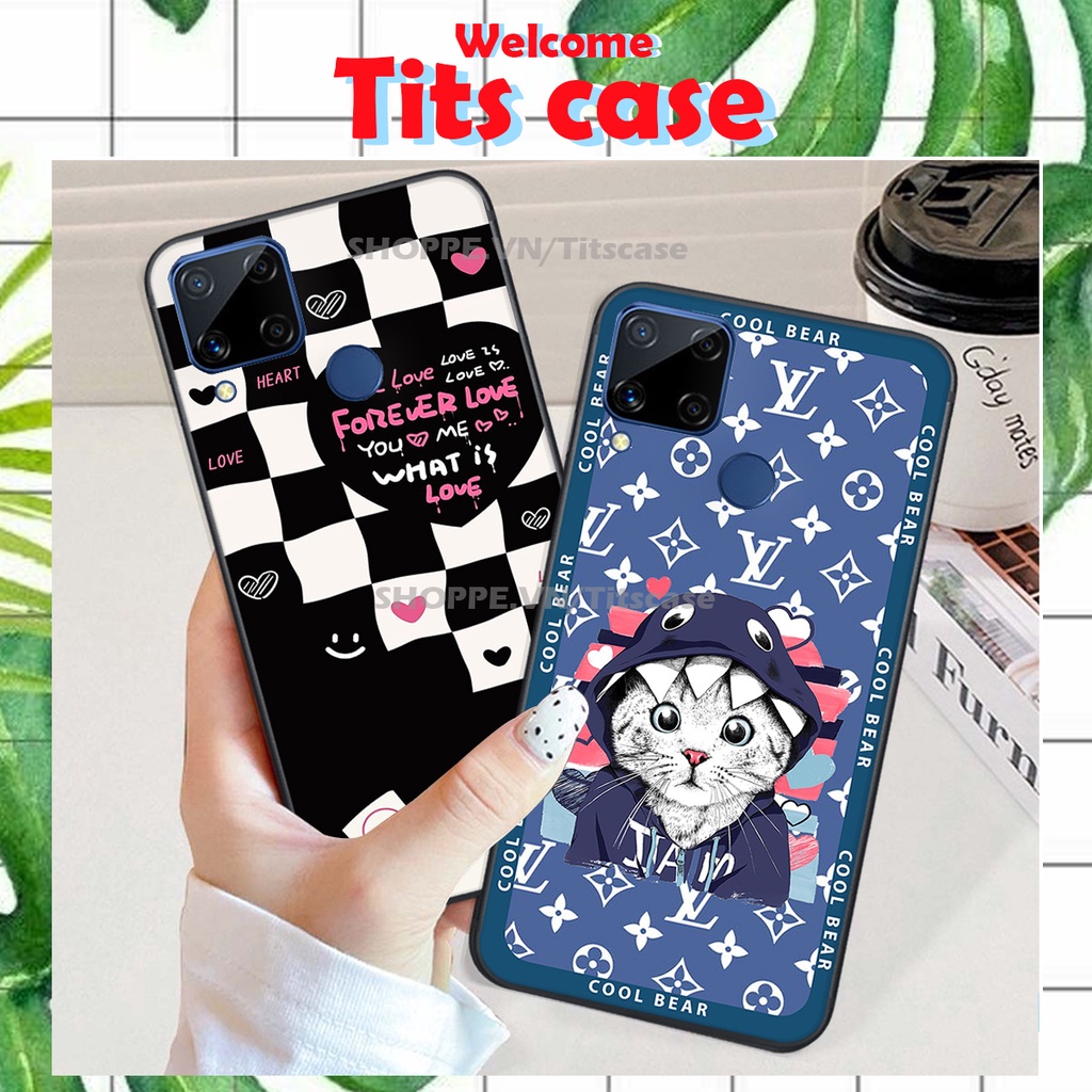Ốp lưng Realme C15 in hình GẤU K@WS- BE@R COOL-CỰC XINH-RẺ-BỂN -ĐẸP