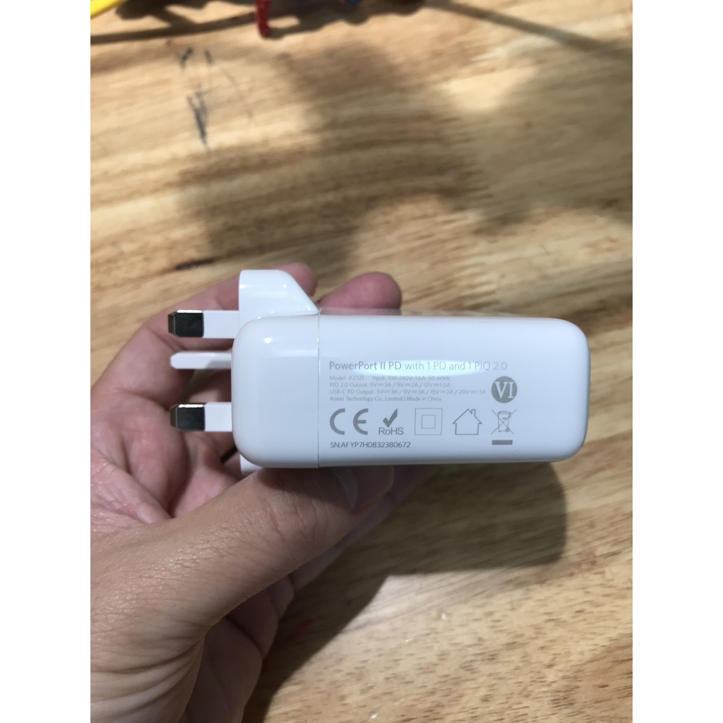 Sạc Anker PowerPort II PD 49.5w (1 PD và 1 IQ 2.0) - A2321