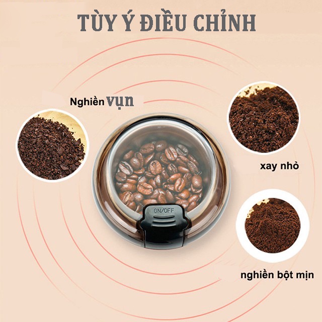 Máy Nghiền Bột Máy Xay Khô Tinh Bột Mini Cầm Tay Đa Năng Padabanic Loại Tốt Nghiền Đồ Ăn Dặm Ngũ Cốc Hương Liệu Gia Vị