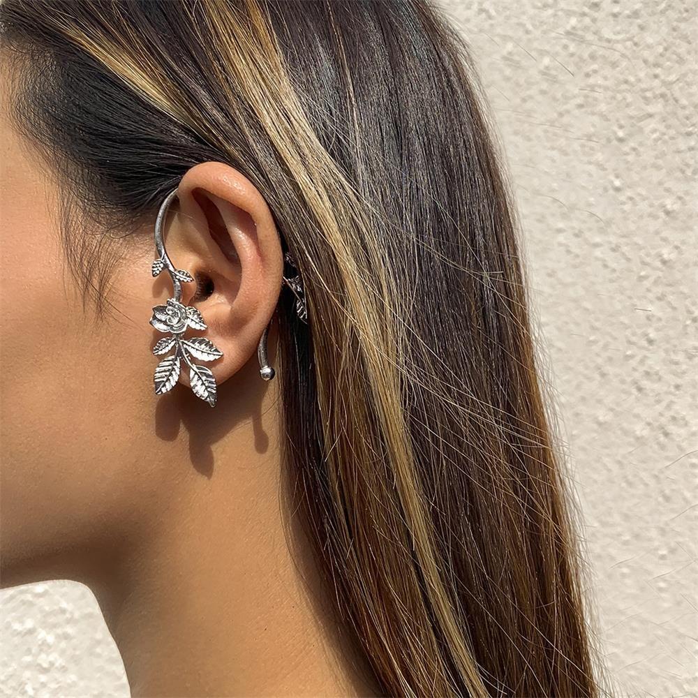 Bông Tai Đeo Vành Tai Họa Tiết Hoa Lá Xinh Xắn Thời Trang Dự Tiệc|Son Môi Màu Sắc Thời Trang|Khuyên Tai Dạng Hạt Nhiều Màu Sắc Cá Tính