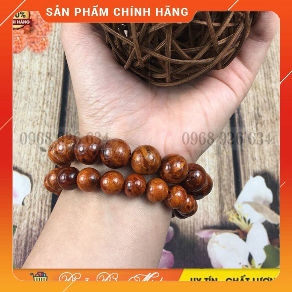 Vòng tay phong thủy huyết long nuFREESHIPVòng đeo tay phong thủy gỗ huyết long nu