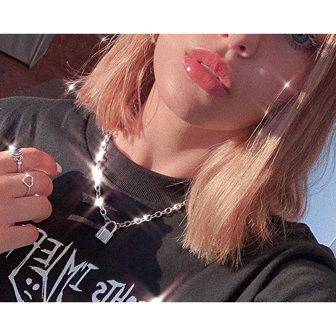 Dây chuyền nhiều lớp mặt trái tim phong cách cổ điển