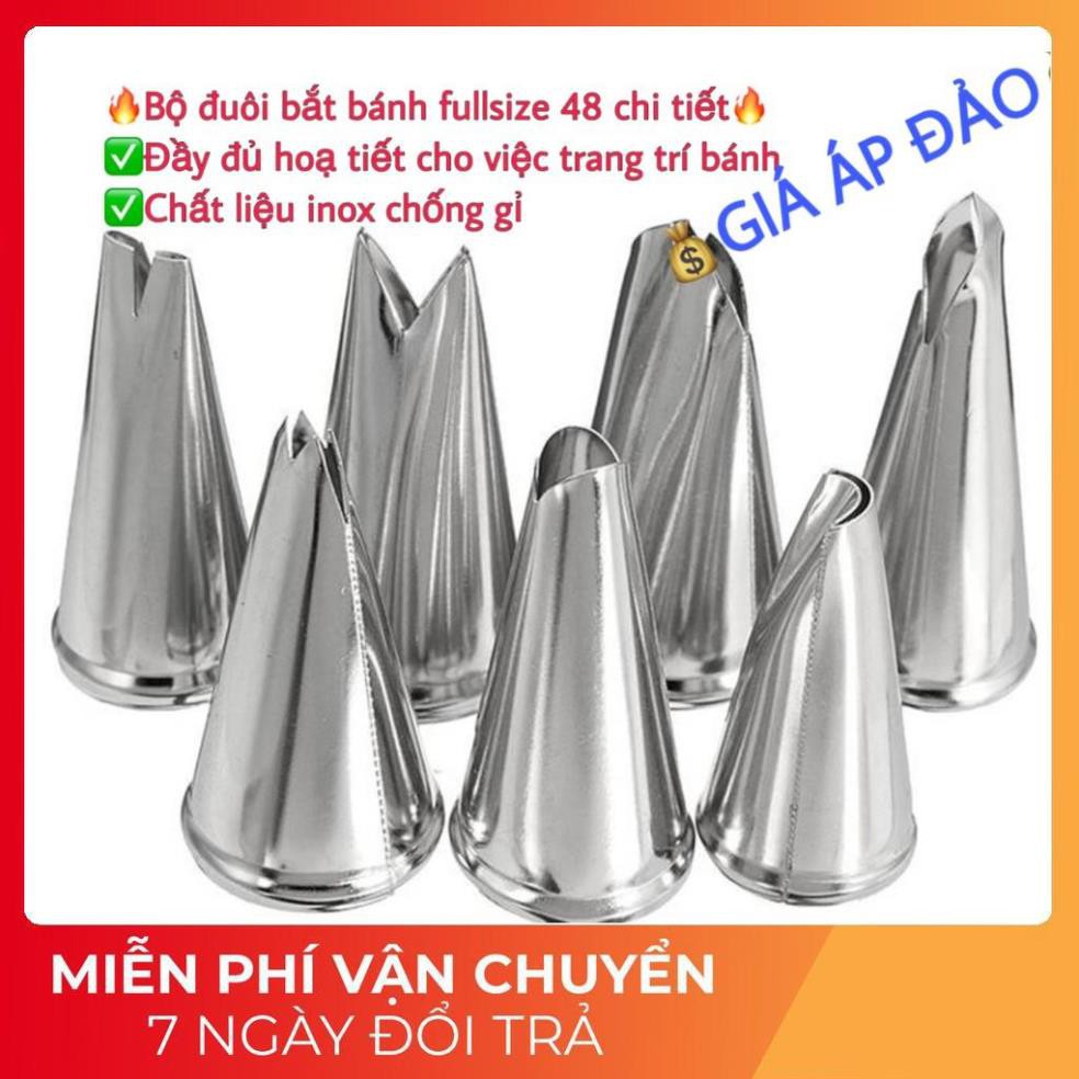 Bộ đuôi bắt bông kem 48 chi tiết fullsize cho chị em làm bánh