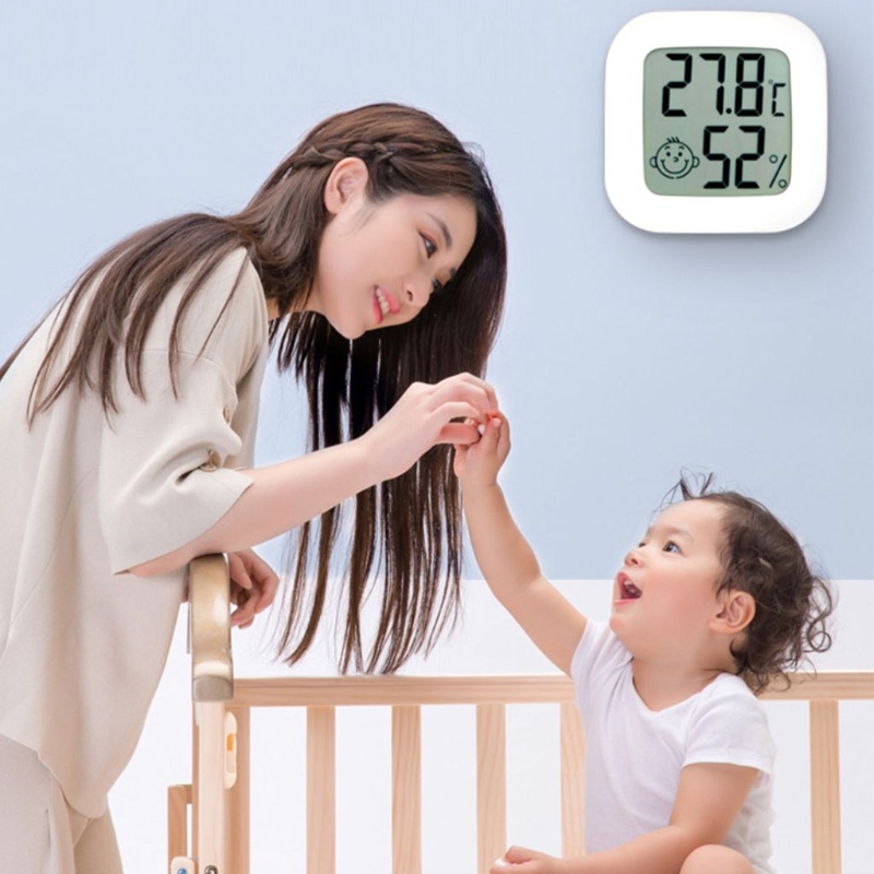 Nhiệt Kế Thông Minh Không Dây Với Màn Hình Lcd Hiển Thị Nhiệt Độ Và Độ Ẩm