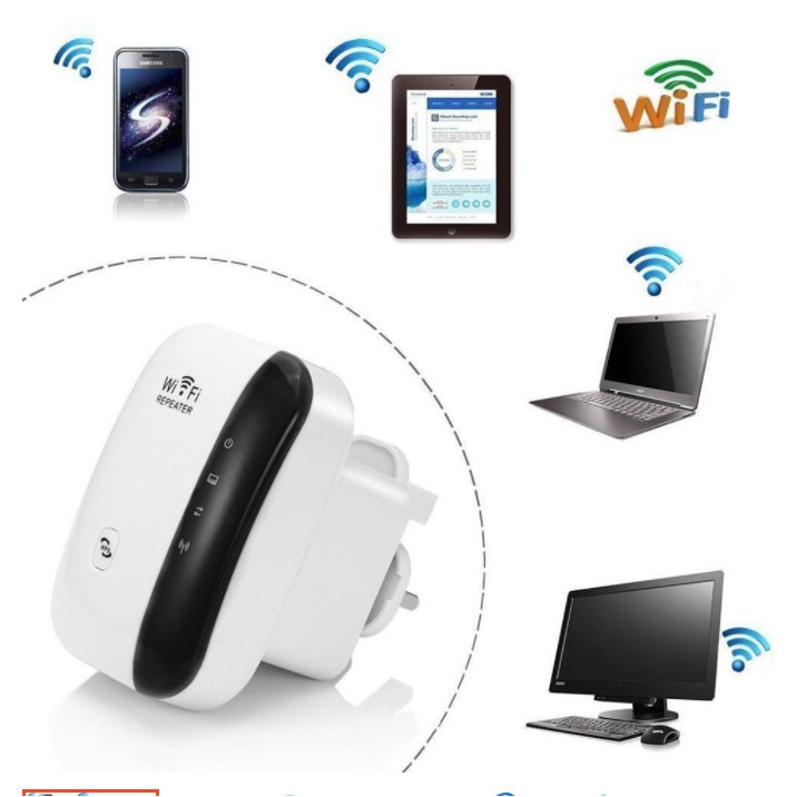Bộ thu phát wifi Repeater Wireless-N 300M chuẩn Băng tầng: Wi-fi 2,4GHz. IEEE 802.11b/g/n | BigBuy360 - bigbuy360.vn