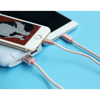 Cáp 2 cổng Lightning/USB C Rock Space RCB0477