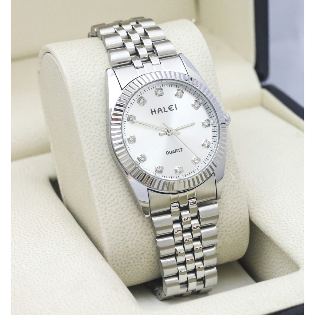 Đồng hồ nữ Halei 9999T chính hãng dây thép không gỉ sang trọng thanh lịch - Đồng Hồ Halei