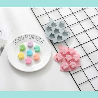 HCM - Khuôn silicon đổ socola thạch râu câu hay kẹo dẻo mềm hình ngựa Unicorn