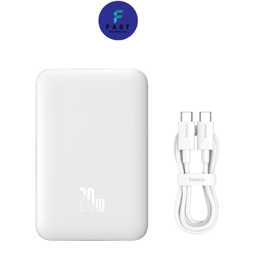 Pin Sạc Dự Phòng Không Dây Tích Hợp Nam Châm Baseus Wireless 10.000mAh 20W Bảo hành 12 tháng