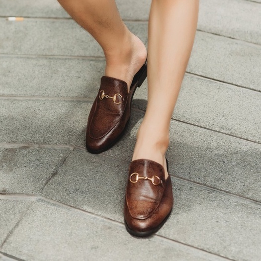 Giày sục nam cao cấp ERMAND da bò thật bảo hành 1 năm kiểu dáng sang trọng - Mã T24