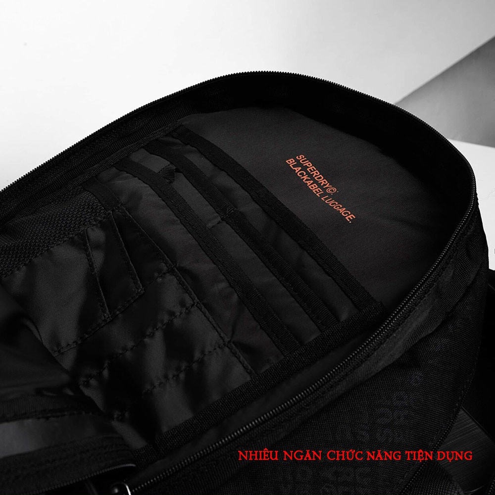 [NEW] Balo laptop nam nữ Super Dry Hexline Tech Tarp Backpack, ngăn chống sốc laptop  15.6 inch, chữ dạ quang