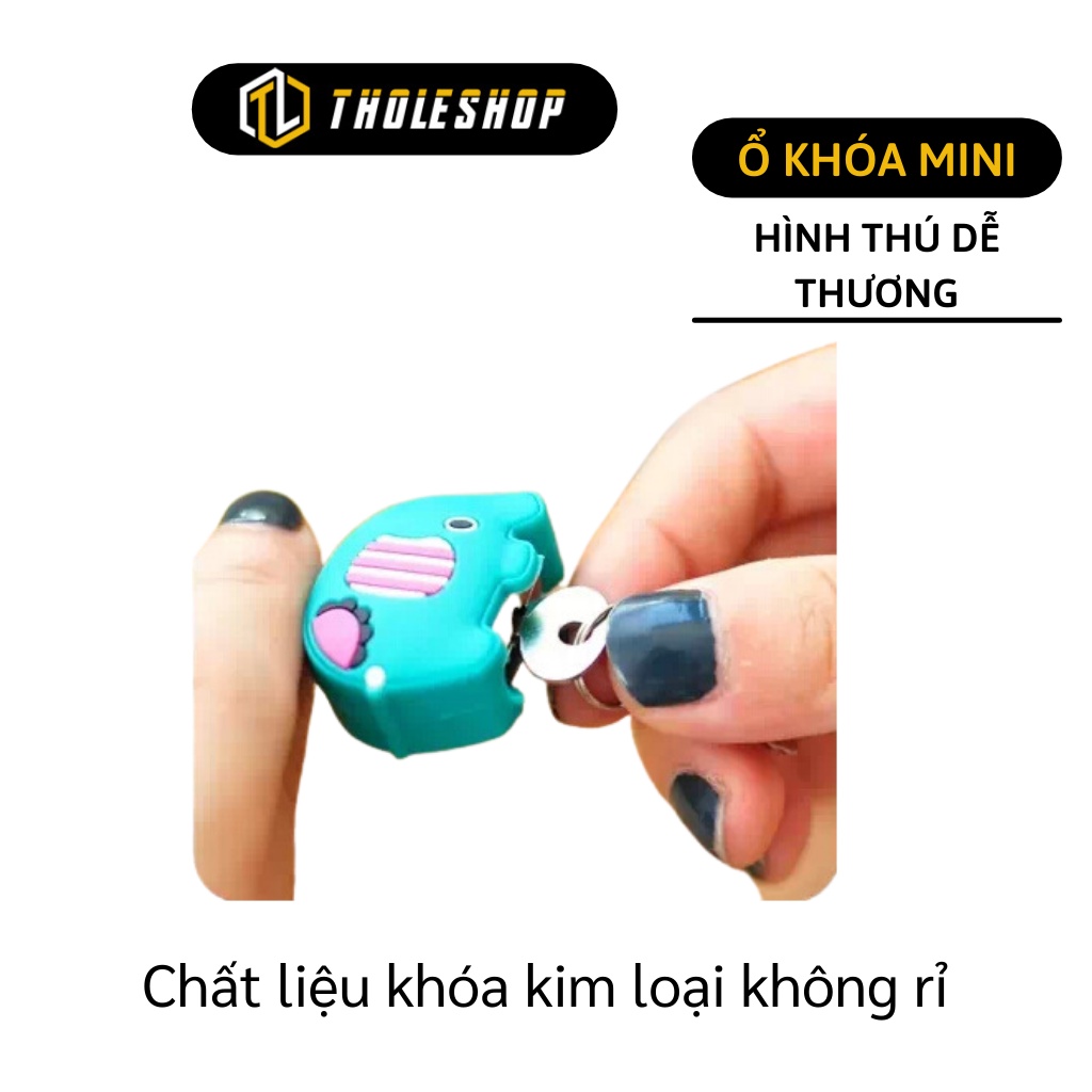 Ổ Khóa Vali - Ổ Khóa Hành Lý, Balo, Túi Xách Mini Chống Trộm Hình Thú Dễ Thương 5666