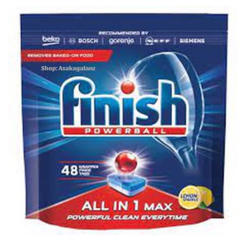 Viên rửa bát Finish All in 1 Max 80 viên, Hương chanh - Chính hãng