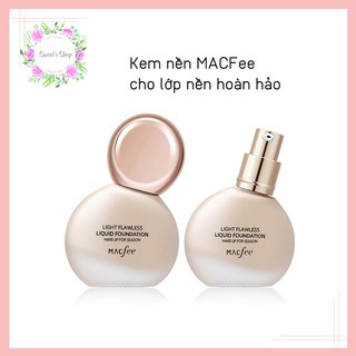 Kem Nền Che Khuyết Điểm 💖FREESHIP💖 Kem Nền Dạng Lỏng Che Khuyết Điểm MACFEE Giữ Ẩm Và Kiểm Soát Dầu 30ML