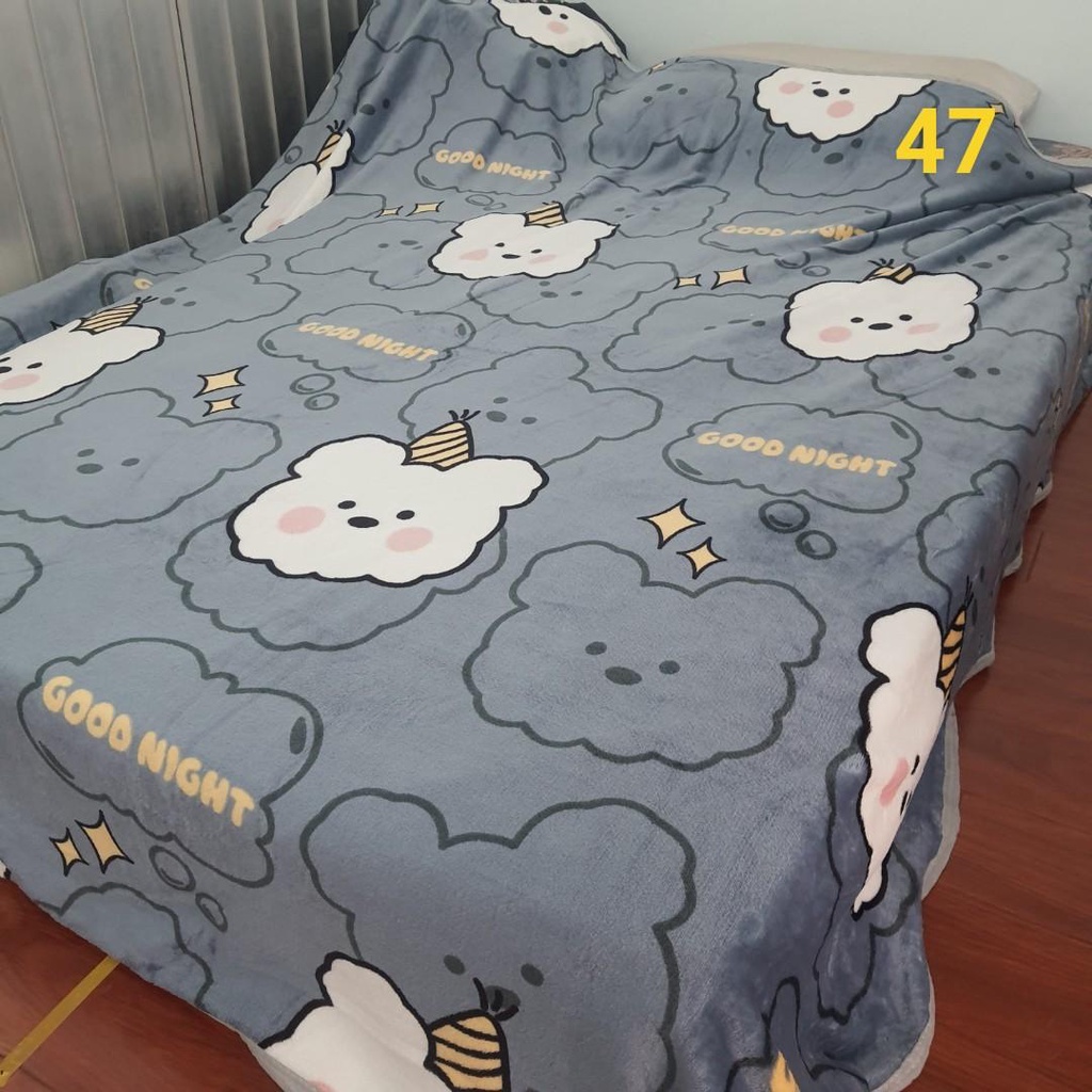 Chăn Mền Hè Tuyết Nhung thương hiệu muji Hàn Quốc Khổ Lớn 2mx2m2 Cho Bé Hoặc Người Lớn