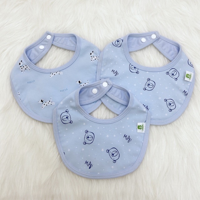 Yếm cotton set 3 Mipbi