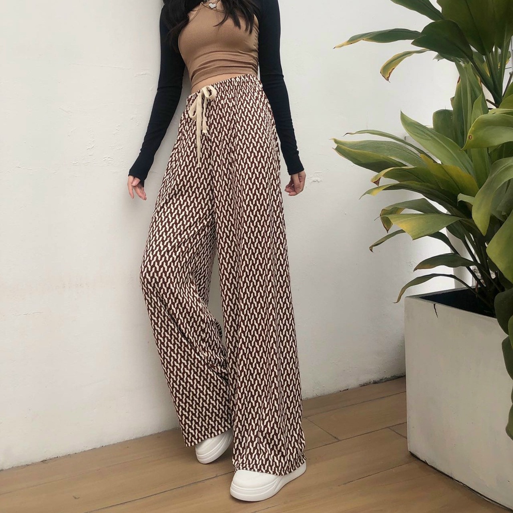 Quần Ống Rộng Lưng Cao Mẫu Siêu Tôn Dáng, Quần Suông Thun Lạnh Hàng Quảng Châu Nhiều Màu