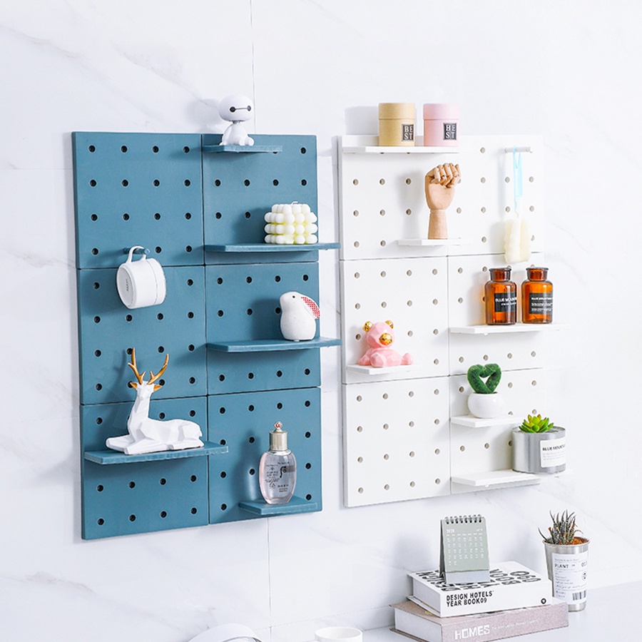 Bảng Pegboard Đục Lỗ Dán Tường Trang Trí Decor Nhiều Màu G020