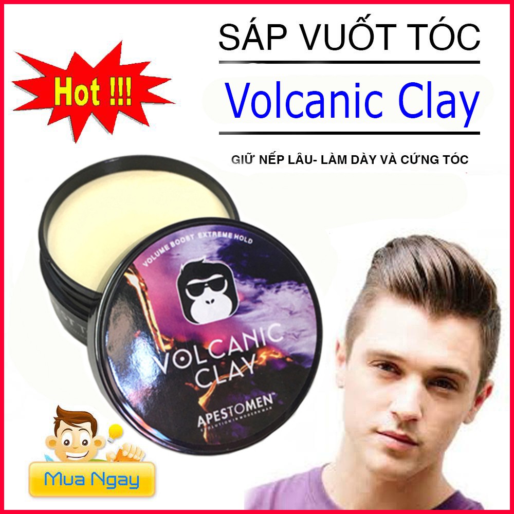 Gôm xịt tóc nam silhouette 420ml tặng lược tròn kèm sáp vuốt tóc volcanicz clay